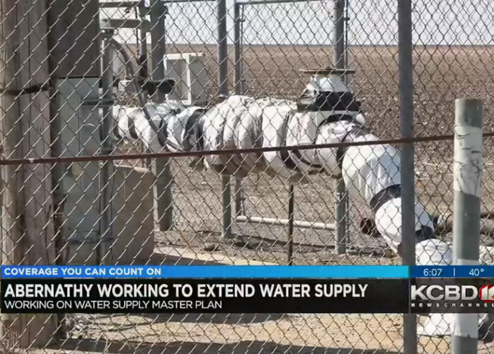 Image of a water supply line in Abernathy