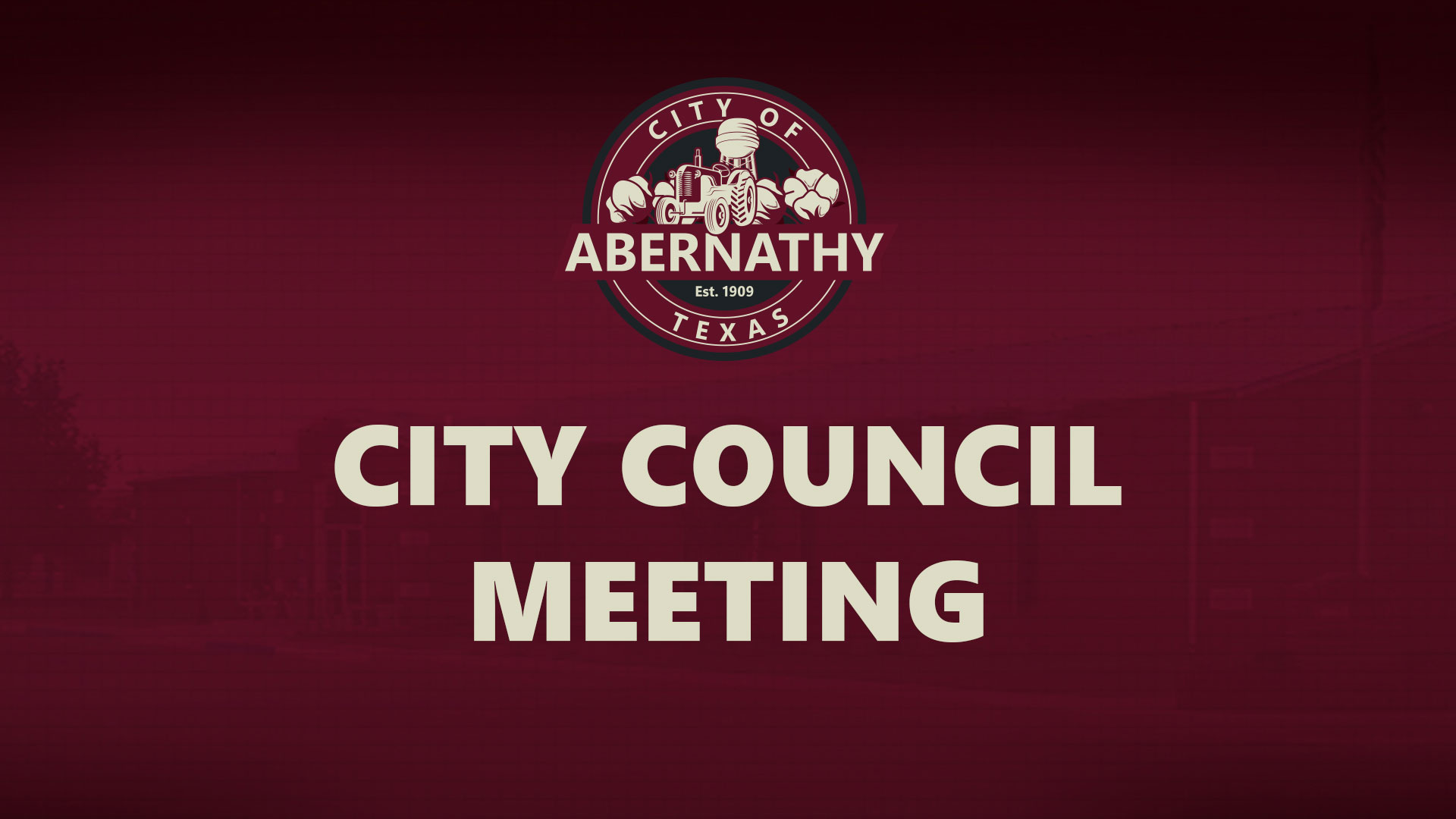 Abernathy City Council Meeting